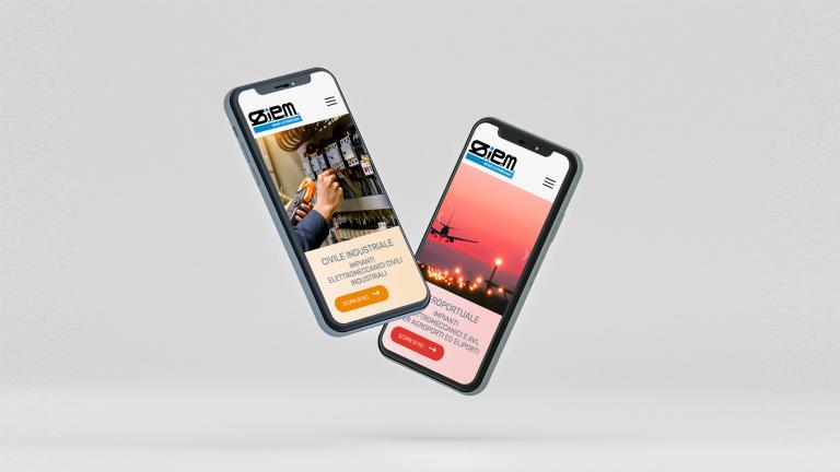 Sito internet impianti elettromeccanici, aeroportuali e ospedalieri